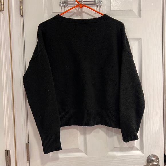 PINK‎ MARTINI Black Cozy Knit Button Up Cardigan - Picture 2 of 5